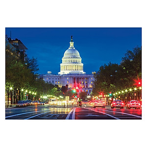 Tranh xếp Hình Tia Sáng  Tòa Nhà Quốc Hội Hoa Kỳ Tia Sáng (2035 Mảnh Ghép)