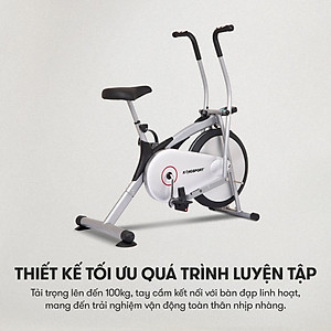 Xe đạp tập KINGSPORT KS-101 tập luyện toàn thân, tích hợp đồng hồ đo lường chỉ số, cân nặng phù hợp từ dưới 75kg