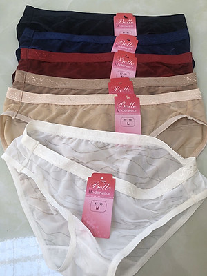 Combo 5 Quần Lót Nữ Bông Ép Mềm Mại Belle 2389 – Ôm Dáng, Thoáng Mát, Size Đa Dạng