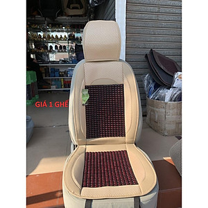 Áo ghế, tấm lót ghế Hạt gỗ cao cấp - chống nóng, chống trượt - dùng cho ô tô, xe hơi, văn phòng