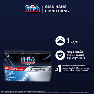 Muối Rửa Chén Bát Finish Salt - Bịch 1KG