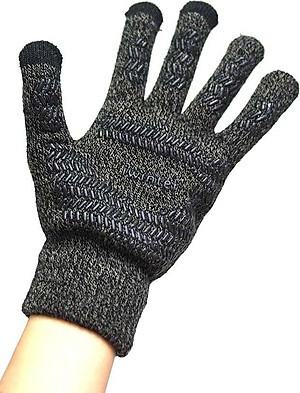 Găng tay len cảm ứng điện thoại màu XÁM -  SP190918252