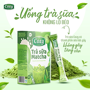 Cozy Trà sữa 3in1 - Matcha 10 gói x 17g Hộp