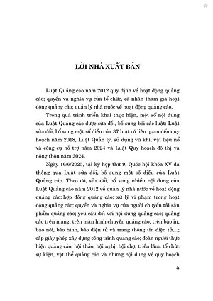 Luật Quảng cáo năm 2012 (Sửa đổi, bổ sung năm 2024, 2025)