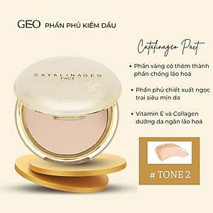 Phấn Phủ Siêu Mịn Kiểm Soát Dầu Nhờn Catalina Geo Pact 22g