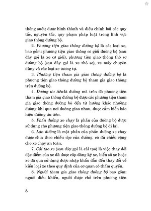 Luật trật tự, an toàn giao thông đường bộ năm 2024 - bản in 2024
