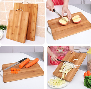 Thớt Gỗ Nhà Bếp Chống Nấm Mốc - Chất Liệu Gỗ Trúc An Toàn Cho Sức Khỏe , Thân Thiện Môi Trường - Chính Hãng 