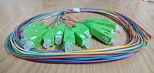 Combo 12 sợi  nối quang Pigtail SC/APC Single mode, Simplex,1.5M, 0.9mm. Hàng nhập khẩu 