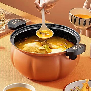 Nồi Áp Suất Bí Ngô Thông Minh Nồi Hầm 4in1 Đa Năng 8L , Hầm Gà, Cháo - Nồi Chiên, Xào, Nấu Lẩu, Nấu Cơm - Tặng Kèm Xửng Hấp - Chính Hãng MINIIN