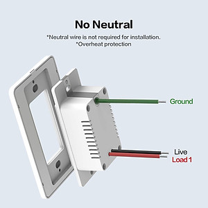 Công tắc  Aqara Chữ nhật chuẩn US - nút bấm cơ, phiên bản quốc tế, hàng chính hãng