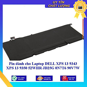 Pin dùng cho Laptop DELL XPS 13 9343 XPS 13 9350 52WHR JD25G 0N7T6 90V7W - Hàng Nhập Khẩu New Seal