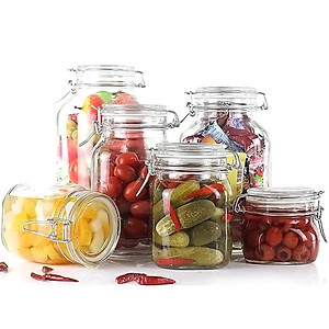 Hũ thủy tinh nắp cài Bormioli Rocco Fido 750ml – Kín hơi, bảo quản thực phẩm cao cấp Ý