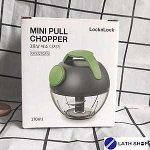 Dụng Cụ Băm/Xay Hành Tỏi, Rau Củ Mini Hình Con Vật Ngộ Nghĩnh Lock&Lock CKS321, Lưỡi Dao Bằng Thép Không Gỉ - Hàng Chính Hãng