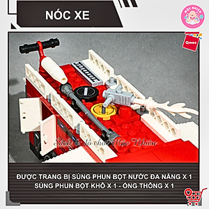 Đồ chơi lắp ráp xếp hình Qman 12022 - Cứu hoả trạm xăng nhiên liệu (275 chi tiết) - Dành cho bé từ 6 tuổi