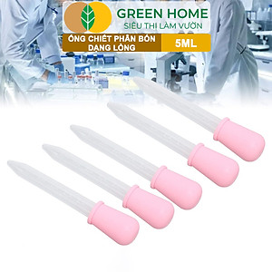 Ống Pipet GreenHome, 5ml, D15cm, Chiết Phân Bón Dạng Nước, Có Vạch Định Lượng, Đa Năng, Tiện Dụng