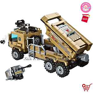 Đồ chơi lắp ráp xếp hình tên lửa chiến đấu Qman 1728 - Tên lửa đánh chặn (409 mảnh ghép) dành cho bé trai trên 6 tuổi