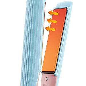 Máy duỗi tóc LocknLock ENA222BLU Hair straightener 220V, 50Hz, 42W - 5 mức nhiệt - Ion âm - Màu xanh dương - Hàng chính hãng