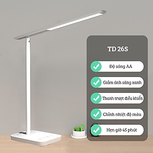 Đèn Bàn Học Cảm Biến Thông Minh FEIDASH TB26S / TB26SW - Công nghệ đèn LED toàn phổ cho ánh sáng ổn định, không nhấp nháy, chống cận và bảo vệ mắt - Khả năng hoàn màu cao giúp nhìn mọi vật rõ ràng hơn - Sử dụng nút cảm ứng và thanh trượt vô cùng tiện dụng