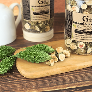Trà khổ qua rừng (mướp đắng rừng) GUfoods (Vị nguyên chất / Vị Gạo lứt thảo mộc) - Mát gan, Giải nhiệt, Thanh lọc cơ thể, Thư giãn tinh thần, Cải thiện giấc ngủ