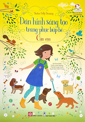 Sách Sticker Dolly Dressing - Dán Hình Sáng Tạo Trang Phục Búp Bê - Cún Con