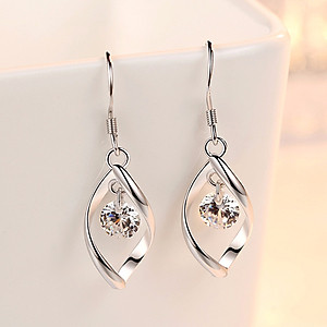 Bông Tai nữ móc xoắn tình yêu mix đã nhân tạo siêu quyến rũ