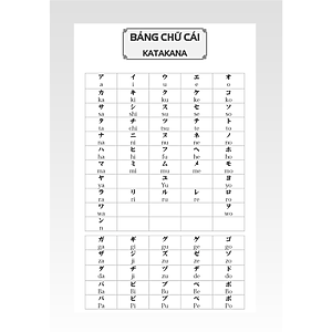 Sách Tập viết tiếng Nhật căn bản KATAKANA (tái bản 03)