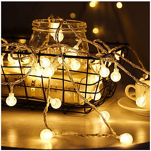 Dây Đèn LED Trang Trí Bóng Tròn 10M, 20M Trang Trí Nhà Cửa, Noel, Lễ Tết