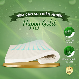Nệm Cao Su Kim Cương Happy Gold KCCS1815 (180 x 200 x 15 cm)