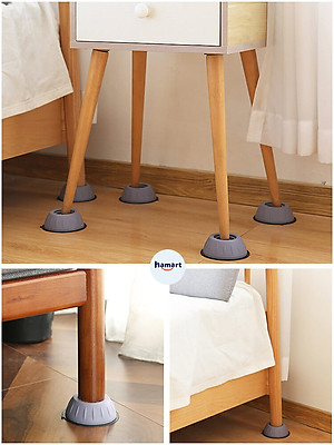 COMBO 4 Đế Kê Chân Máy Giặt Chống Rung Chống Ồn TPU Chân Kê Tủ Lạnh Nội Thất Chịu Tải Lớn Tiện Lợi