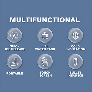 BẢO HÀNH 12 THÁNG - Máy làm đá viên siêu tốc, chỉ trong 6 phút. Thương hiệu Nga cao cấp DSP - KD8001