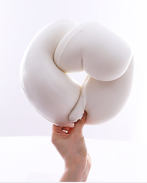 Gối chữ U làm bằng mút hoạt tính, gối kê cổ dễ thương dùng để máy bay, xe hơi, du lịch, kê cổ cổ gối ngủ trưa văn phòng-GC876348