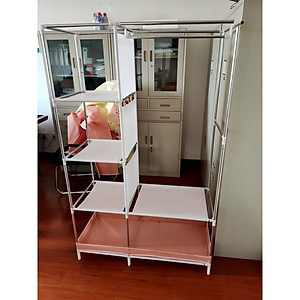 Tủ Vải Áo Quần Đa Năng- Tiết Kiệm Diện Tích- Khung Sắt Chắc Chắn Vải Chống Thấm- Hàng Chính Hãng MINIIN