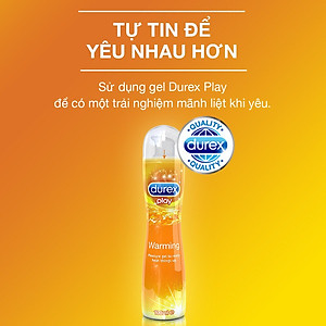 Gel bôi trơn Durex Play Warming 100ml / chai + Tặng bao cao su INNOVA Siêu gai