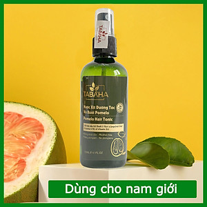 Xịt mọc tóc nhanh tinh dầu vỏ bưởi Tabaha 120ml dành cho Nam giới bị rụng tóc, tóc thưa