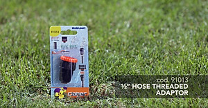 Đầu Nối Chuyển Đổi Claber 91013 nối từ vòi nước ren 21mm hoặc 27mm sang ống nhựa phi 14-16mm