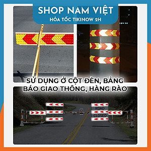 Băng Keo Phản Quang Hình Mũi Tên Cảnh Báo Ban Đêm