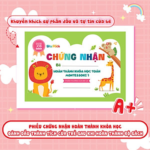 Combo Học Toán Montessori 1, 2, 3, 4 ( Phát triển trí tuệ 4+)