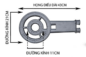 Combo Bếp Gas Công Nghiệp Chuyên Dụng Hầm Chiên Kho OWANI WN-280C Sơn Tĩnh Điện Loại To 5 Chân Kèm Van Dây - Hàng Chính Hãng