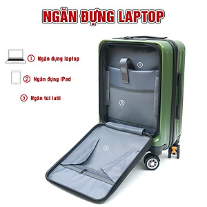 TẶNG TÚI ĐỰNG GIÀY + THẺ TAG - Vali cao cấp TRIP LUX89 size 20inch có ngăn đựng Laptop - Hàng chính hãng