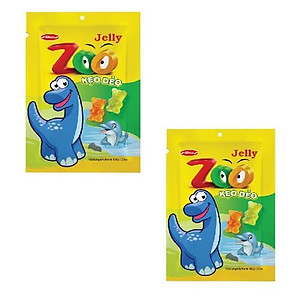 Combo 2 gói kẹo dẻo Zoo Bibica áo dầu túi 100g