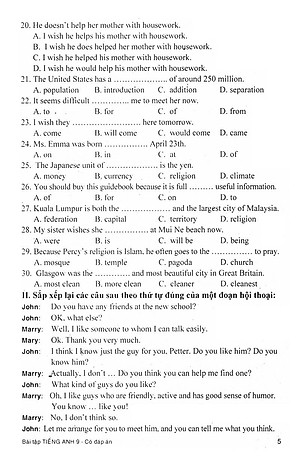 Sách Bài Tập Tiếng Anh Lớp 9 ( Có Đáp Án )