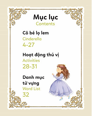 Truyện Cổ Tích Nổi Tiếng Song Ngữ Việt - Anh: Cô Bé Lọ Lem - Cinderella