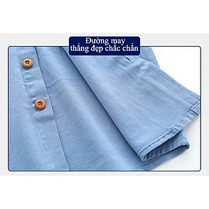 Áo sơ mi bé trai bé gái chất vải mềm trơn AS5