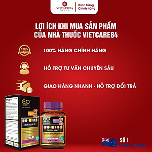 Viên Nhai Bổ Sung DHA Cho Bé New Zealand Go Kids DHA Brain IQ 60 Viên | Phát Triển Não Bộ - Thị Giác - Nhập Khẩu Chính Hãng