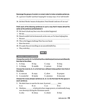 40 Đề Tiếng Anh Thi Vào Lớp 10