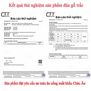 Đũa đầu búp gỗ Trắc Việt Nam Siêu sạch (10 đôi) Kháng khuẩn, không nấm mốc (CTH754) để mộc siêu bền - an toàn sức khỏe