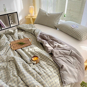 Chăn Hè Kẻ Đũi Cotton Xơ Đậu Nành, Chăn Đũi Kẻ Hàn Quốc Cao Cấp Kích Thước 2mx2m3 Hàng Nhập Khẩu - LOẠI 1- HÀNG CHÍNH HÃNG MINIIN