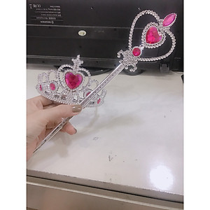 Set Phụ Kiện Vương Miện + Gậy Phép (Đũa Thần) Elsa Cho Bé Gái - HM0285