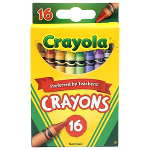 Hộp 16 Bút Sáp Màu Crayon - Crayola 523016