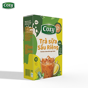 Cozy Trà Sữa 3in1- Sầu Riêng 10 gói x 17g Hộp